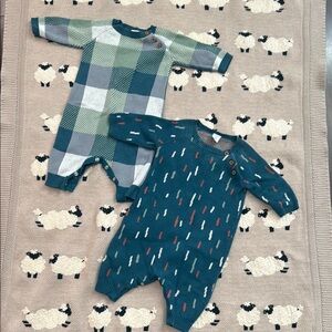 Cozy Kids One Piece Set - Blue and Green